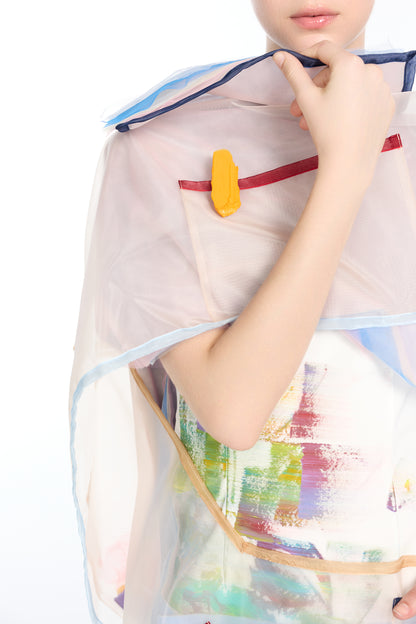 Deconstructed Graffiti Slip Dress
