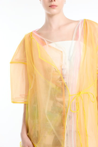 Multi-layered Tulle Coat