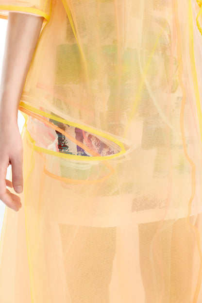 Multi-layered Tulle Coat