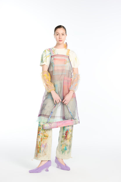 Oil-Paint Brushstroke Crop Top