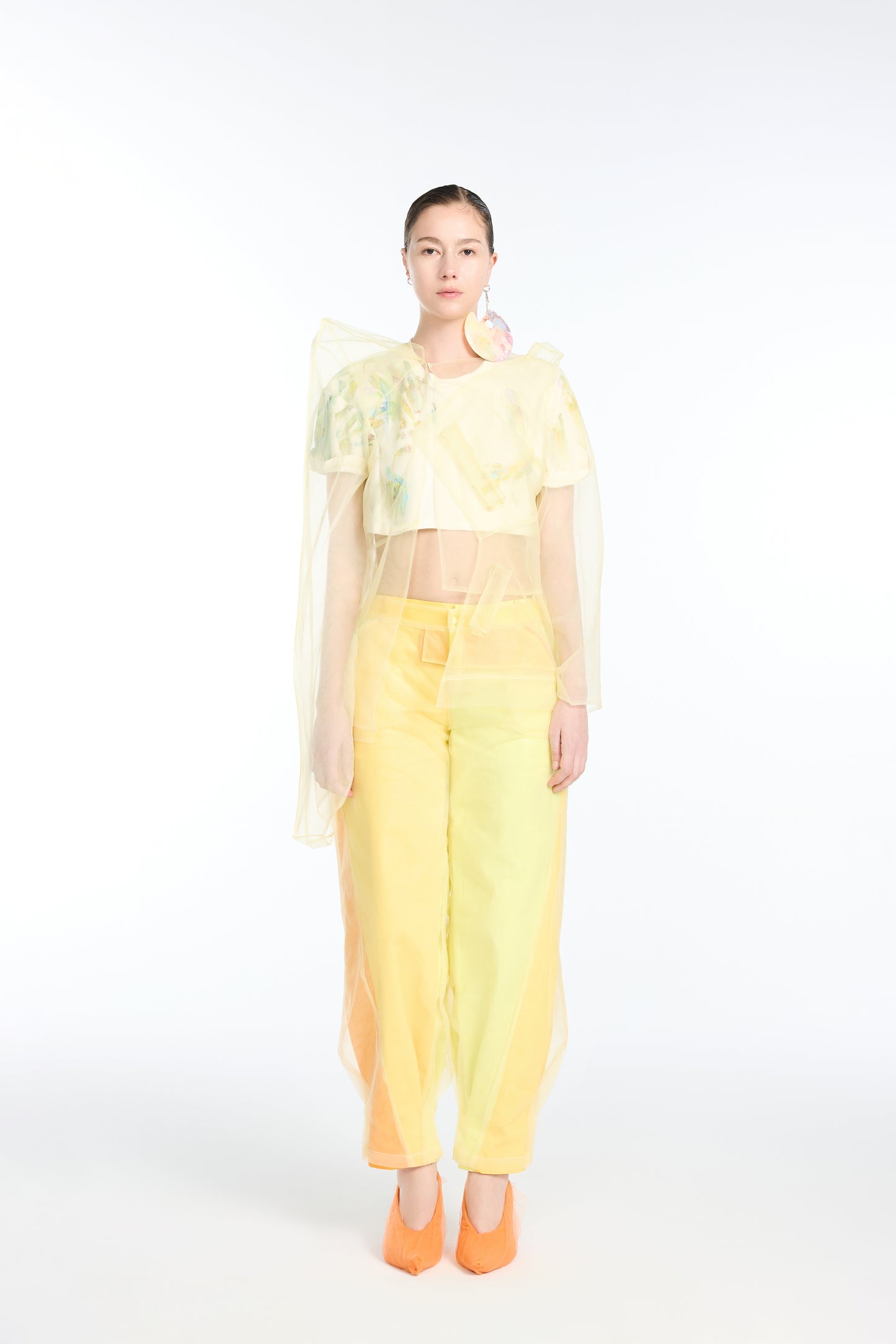 Spliced and Structured Mesh Lounge Pants