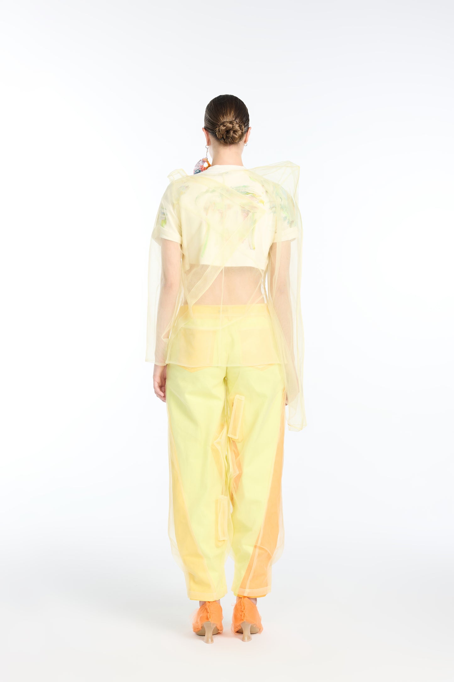Visible Construction Mesh Overlay Jacket