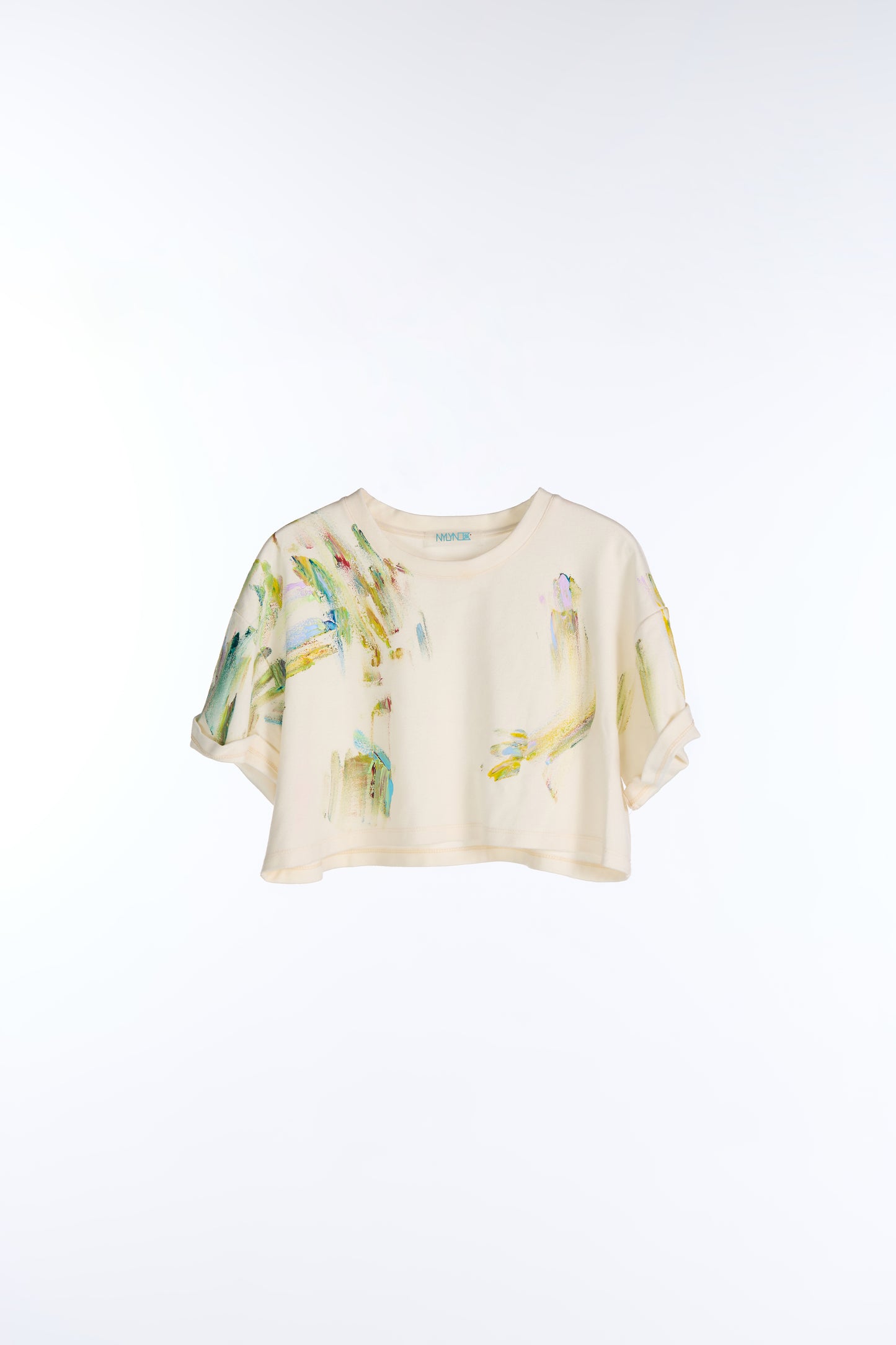 Oil-Paint Brushstroke Crop Top