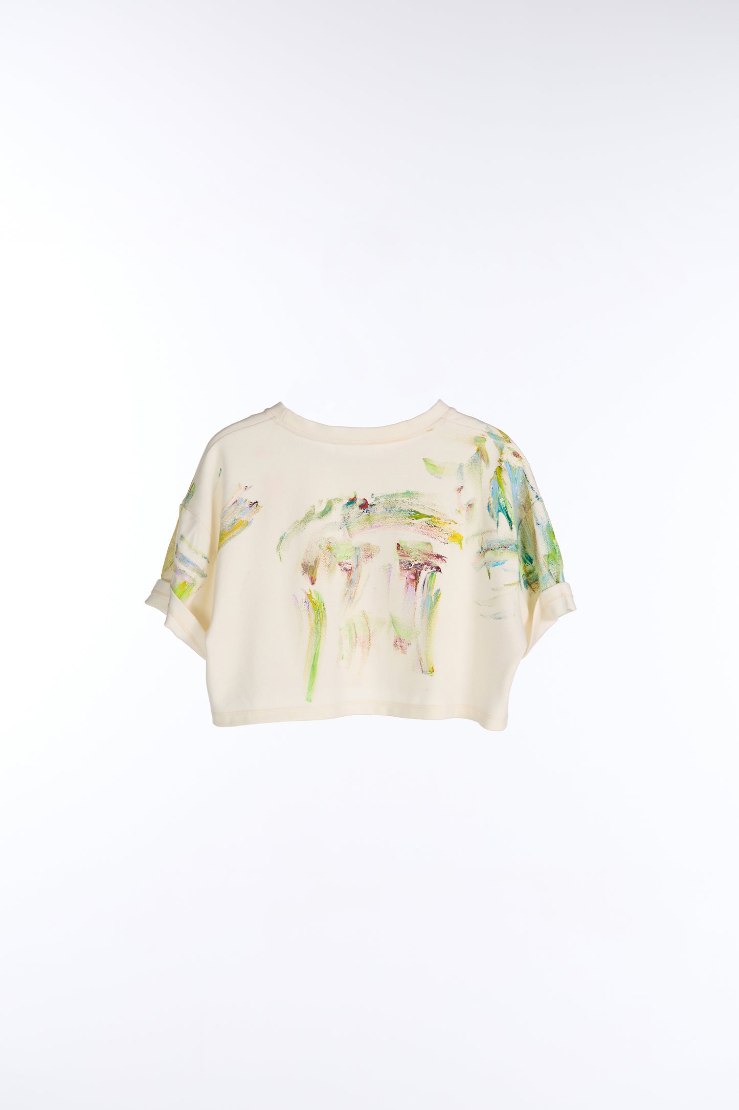 Oil-Paint Brushstroke Crop Top