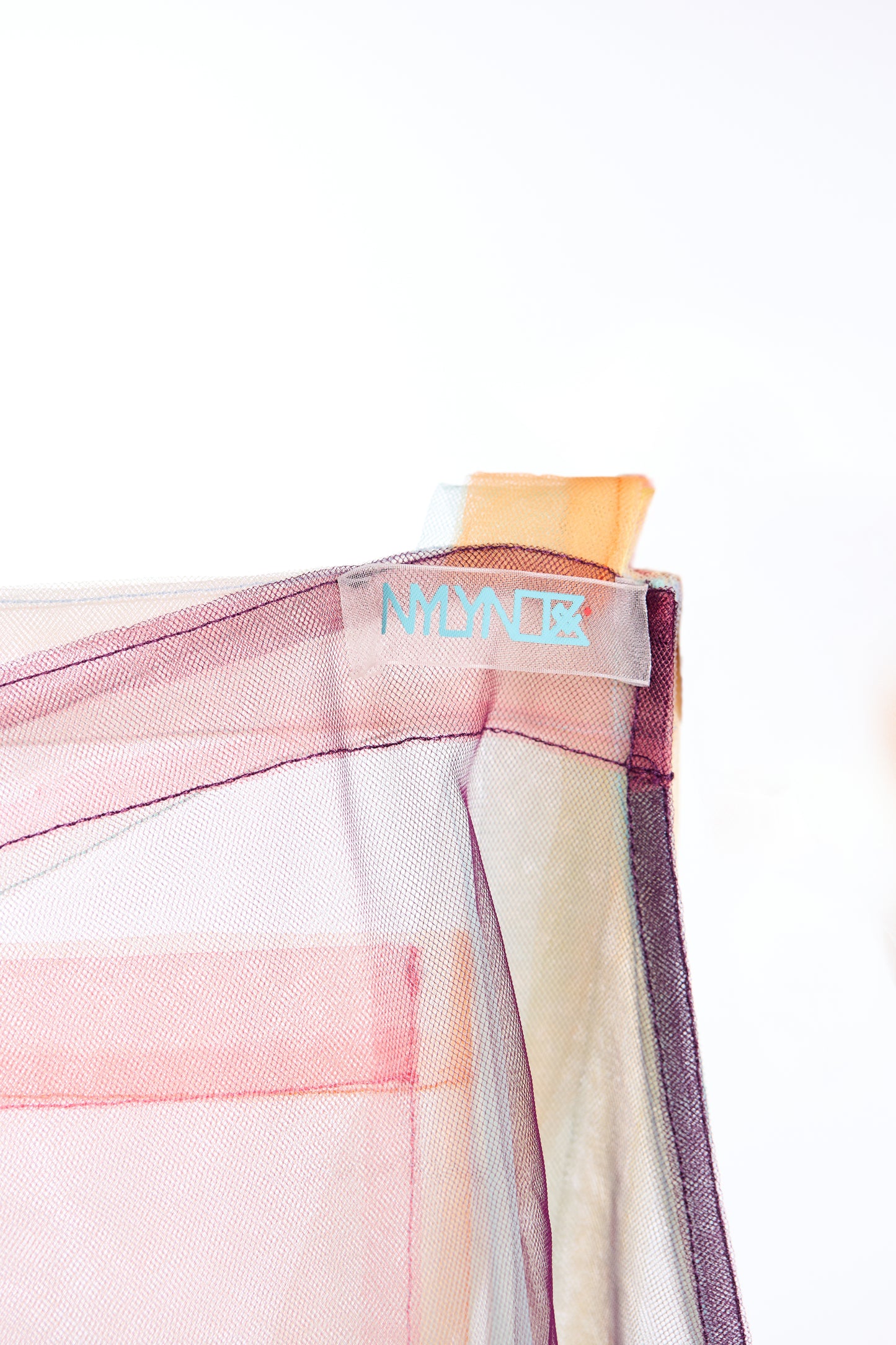Multi-Color Mesh Patchwork Overlay Apron