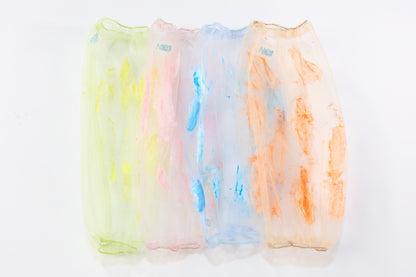 Graffiti Multi-colored Mesh Sleeves Extended Brushstrokes