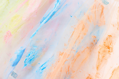 Graffiti Multi-colored Mesh Sleeves Extended Brushstrokes